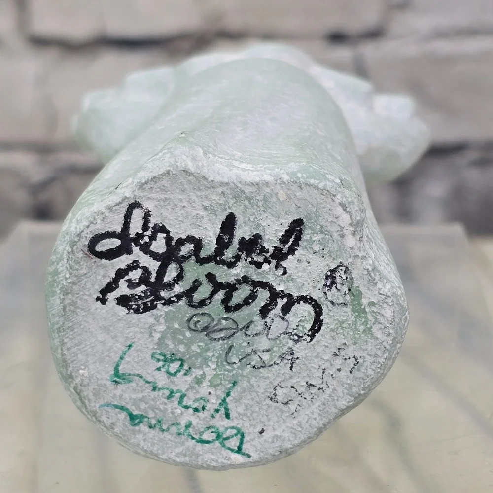 Isabel Bloom‎ Linnah Angel Figurine 2000 Green Heart Collar Love USA Stone Decor